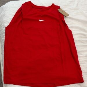 Nike Red Athletic Tank Top